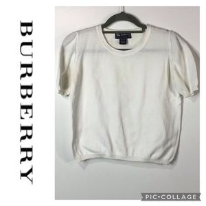 Burberry | Vintage  Puff Short Sleeve Sweater~S